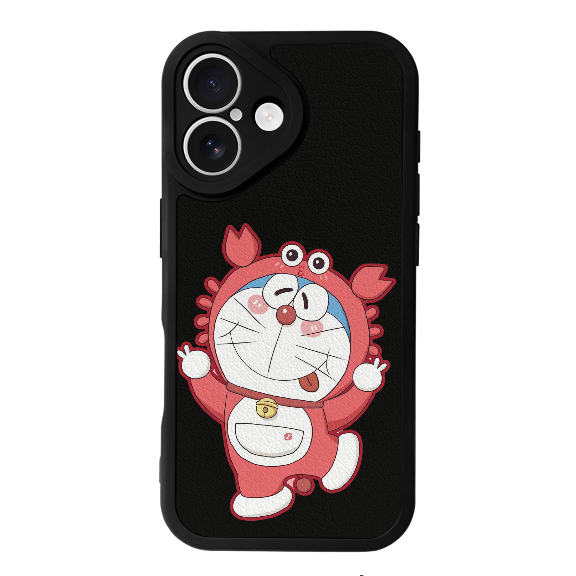 （画像用） ドラえもん Doraemon 【iPhone 16シリーズ対応】シリコンスマホケース（レザー調） 材質：シリコン